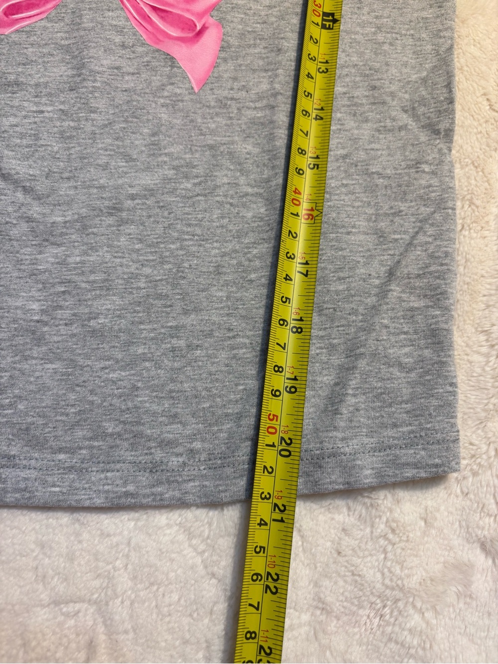 NWT LoveShackFancy X VS PINK Cami Medium Gray Pink Bow Lace Trim Tank Cotton NEW - Picture 16 of 16
